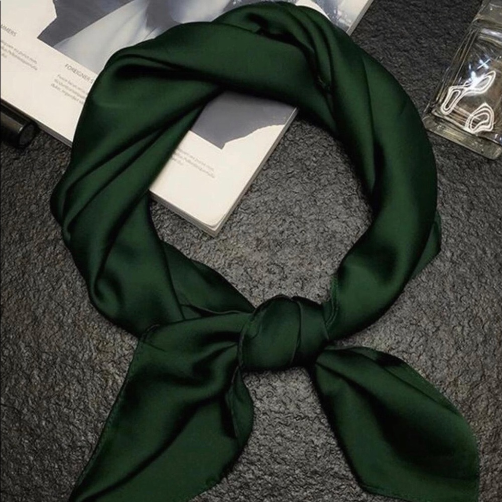 Green luxury brand bags SCARF women's silk